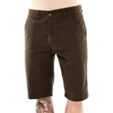 Bermuda Masculina Sarja Sport Fino Verde Militar  1411 