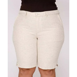 Bermuda Pedal Feminina Plus