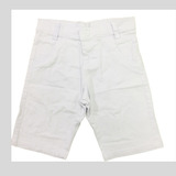 Bermuda Short Branco Jeans