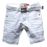 Bermuda Short Jeans Branco