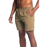 Bermuda Short Masculino Tactel Elastano Academia Treino Praia Qualidade Premium (br, Alfa, M, Regular, Regular, Caqui)