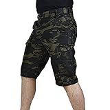 Bermuda Trekking Poly Rip Stop 6 Bolsos Safo Militar Cores Tamanho:38;cor:cromado