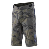 Bermuda Troy Lee Flowline Short Shell Spray Camo Army