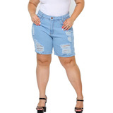 Bermudas Shorts Feminino Jeans