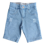 Bermudas Shorts Jeans Infantil Juvenil Menino