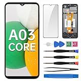Besjmyt Para Samsung Galaxy A03 Core Screen Replacement With Frame Lcd Display Touch Digitalizador Montagem Completa Vidro Fixo Com Kit De Ferramentas De Reparo Sm-a032f (a032f/ds A032m/ds)