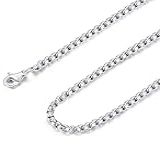 Besteel Colar De Elos De Corrente De Trigo De Aço Inoxidável Feminino De 2 A 4 Mm 40 A 91 Cm, Aço Inoxidável