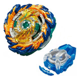 Beyblade Burst Mirage Fafnir B167 Super King Lançador Corda Cor Dourado E Azul