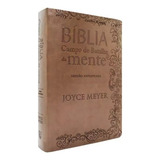 Bíblia Campo De Batalha Da Mente Joyce Meyer - Marrom, De Joyce Meyer. Editora Bello Publicações, Capa Mole Em Português, 2023