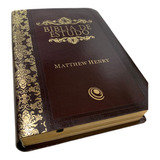 Bíblia De Estudo Matthew Henry Luxo | Marrom | Central Gospel