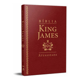 Bíblia King James Atualizada Slim | Kja | Vinho - Capa Couro