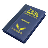 Bíblia Letra Pequena Edição Capa Couro Sintético De Zíper
