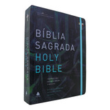 Bíblia Sagrada Bilíngue - Português E Inglês Com Espaço Para Reflexões, Orações E Anotações - Capa Dura - Editora Hagnos