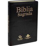 Bíblia Sagrada Nova Almeida Atualizada (naa) Capa Couro Sintético Preta Editorial Sociedade Bíblica Do Brasil Tapa Mole En Português 2018