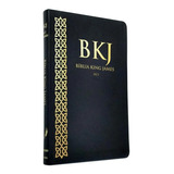 Bíblia Slim King James Bkj Fiel 1611 Slim Ultra Fina Preto Sagrada Capa Luxo Premium Luxo Preta Dourado Jovem Masculina Feminina