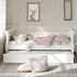 Bicama Babá Infantil Solteiro Framar Bella Branco Mdf