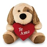 Bicho De Pelúcia Dog Love Com Coração 32cm Anti-alérgico