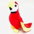 Bicho De Pelúcia Papagaio Fofinho 3 Cores 21cm X 12cm Cor Vermelho