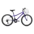Bicicleta 24' Houston Windy Roxo/prata C/ Cesta 21v V-brake