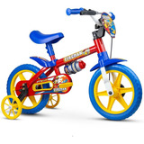 Bicicleta Aro 12 Fire Man Bombeiro Nathor Triciclo