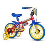Bicicleta Aro 12 Fire Man Nathor - 3 Anos Com Rodinhas