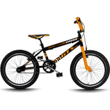 Bicicleta Aro 20 Bmx Cross Infantil Gt Sprint Cross R20   Preto laranja
