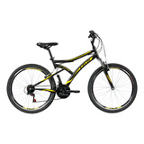 Bicicleta Aro 26 Caloi Andes 21v Mtb Cor Preto E Amarelo
