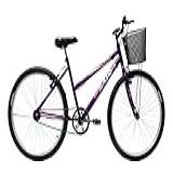 Bicicleta Aro 26 Feminina Mono Saidx Sem Marcha Com Cesta (violeta)