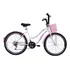 Bicicleta Aro 26 Feminina Retrô Beach 18 Marchas Branca Rosa Cor Branco/rosa