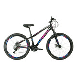 Bicicleta Aro 26 Freeride Axxis - 21v - Cambios Shimano Cor Preto/azul E Roxo