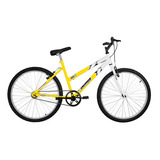 Bicicleta Aro 26 Ultra Bikes Bicolor Feminina Sem Marcha Cor Amarelo