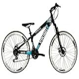 Bicicleta Aro 26 Vikingx Tuff 21v Alumínio Freio A Disco Aros Vmaxx Pretos (preto/azul X25 - Aro Branco)