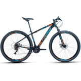 Bicicleta Aro 29 Alfameq Afx Freio Disco 21v Cambios Shimano Cor Preto/laranja/azul Tamanho Do Quadro 19