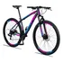 Bicicleta Aro 29 Dropp Z3 Câmbio Shimano 21 Vel Freio Discos Cor Preto/azul E Rosa Tamanho Do Quadro 19