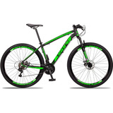Bicicleta Aro 29 Dropp Z3 Câmbio Shimano 21 Vel Freio Discos Cor Preto verde Tamanho Do Quadro 17