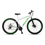 Bicicleta Aro 29 Ello Freio A Disco Câmbios Importados Cor Branco/verde