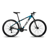 Bicicleta Aro 29 Gts Alumunio Rdx 21v Câmbio Shimano A Disco Cor Preto/azul Tamanho Do Quadro 21