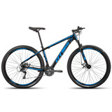Bicicleta Aro 29 Gts Pro M5 Intense 24 Marchas Freio A Disco Cor Preto/azul Tamanho Do Quadro 17