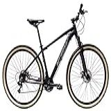 Bicicleta Aro 29 Ksw 21 Marchas Alumínio Cambio Shimano Freio A Disco (17, Preto/prata)