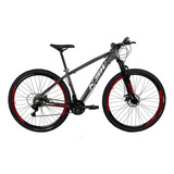 Bicicleta Aro 29 Ksw 27 Velociddes - Freio Hidraulico Tamanho Do Quadro 21 Cor Preto/vermelho