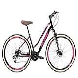 Bicicleta Aro 29 KSW Sunny Retro 21V Freioa Disco 15 Preto Rosa