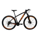 Bicicleta Aro 29 Ksw Xlt 2019 Alum Câmbios Shimano 21v Disco Cor Preto/laranja Tamanho Do Quadro 15