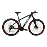 Bicicleta Aro 29 Ksw Xlt Aluminio 21v Cambios Index Cor Preto/vermelho Tamanho Do Quadro 21