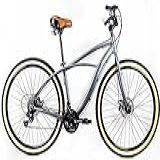 Bicicleta Beach Aluminio Freio A Disco Rino - Cambios Sh 21v - Cubo Roletado (19, Cinza)