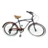 Bicicleta Bicicleta De Praia Masculina Route Bike Retro Beach Masculina R26 Tamanho Do Uadro 17.5  - Preto/marrom