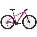 Bicicleta Bike Aro 29 Mtb Freio Disco 21v Gts Pro M5 Intense Cor Rosa/preto Tamanho Do Quadro 17