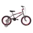 Bicicleta Cromada Aro 16 Com Rodinhas E Freios V-brake Cor Vermelho