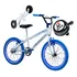 Bicicleta Cross Bmx Aro 20 Freestyle C/rodinha Buzina I Love Cor Branco/azul
