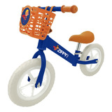 Bicicleta De Equilíbrio Com Cestinha Zippy Aro 12 Cor Azul