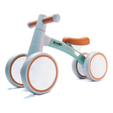 Bicicleta De Equilíbrio Infantil Sem Pedal Verde 4 Rodas Yuupi